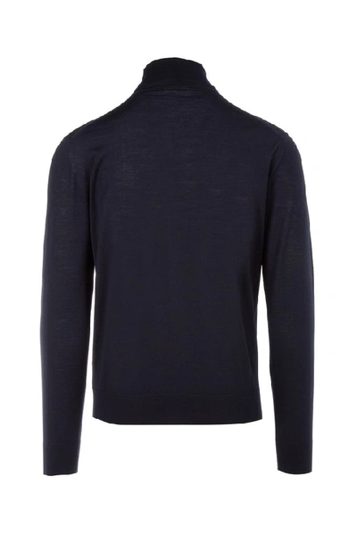 Shop Jil Sander High Neck Sweater In Blue