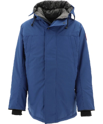 Shop Canada Goose Sanford Hooded Parka In Blue