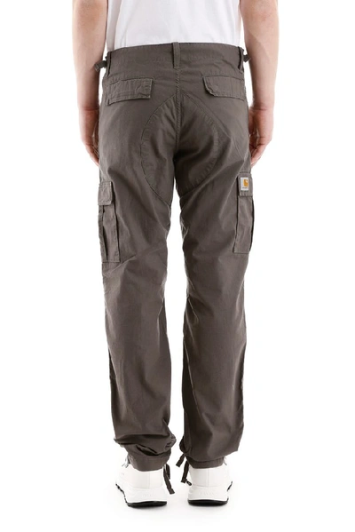 Shop Carhartt Wip Aviation Pants In Brown
