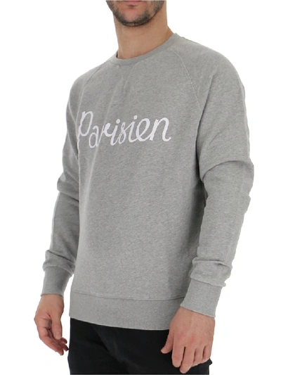 Shop Maison Kitsuné Parisien Sweatshirt In Grey