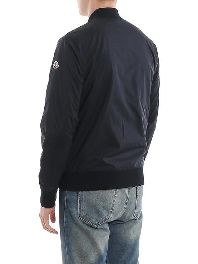 Shop Moncler Reversible Bomber Jacket In Black
