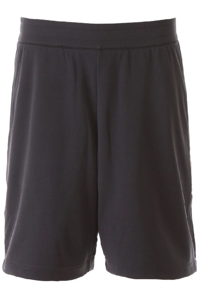 Shop Burberry Vintage Check Track Shorts In Black