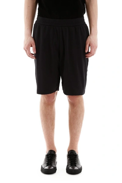 Shop Burberry Vintage Check Track Shorts In Black