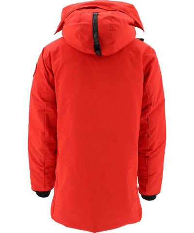 Shop Canada Goose Sanford Hooded Parka In Red