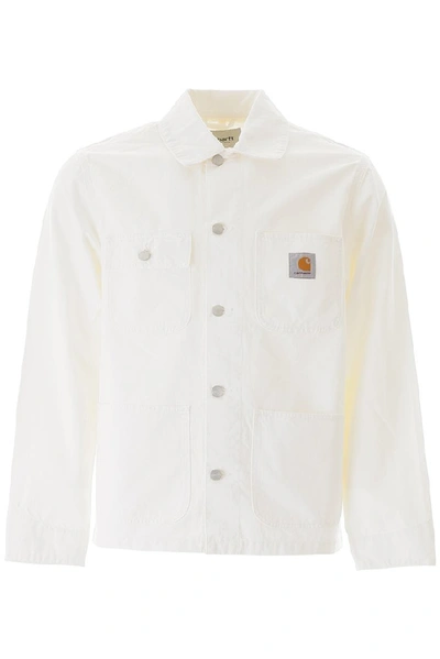 Shop Carhartt Wip Michigan Chore Jacket In White