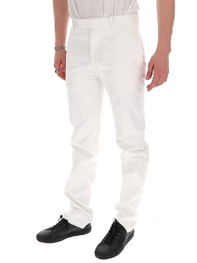 Shop Alexander Mcqueen Tailored Trousers In White