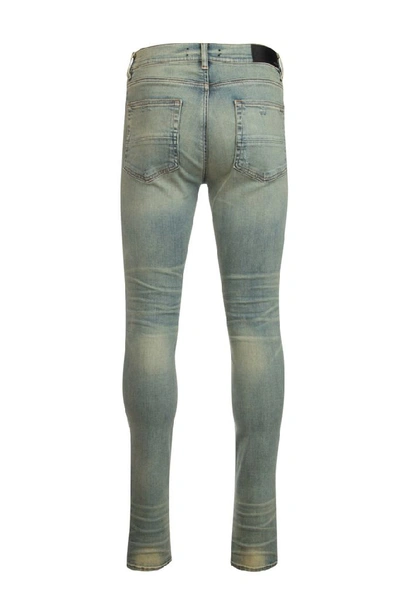 Shop Amiri Stonewashed Jeans In Blue