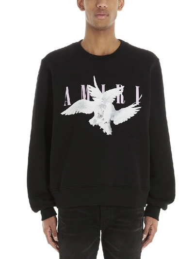 Shop Amiri Graphic Printed Sweatshirt In Black