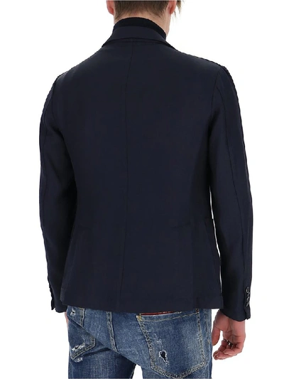 Shop Barena Venezia Barena Fitted Blazer In Navy