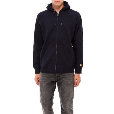 Shop Carhartt Wip Chase Hooded Jacket In Blue