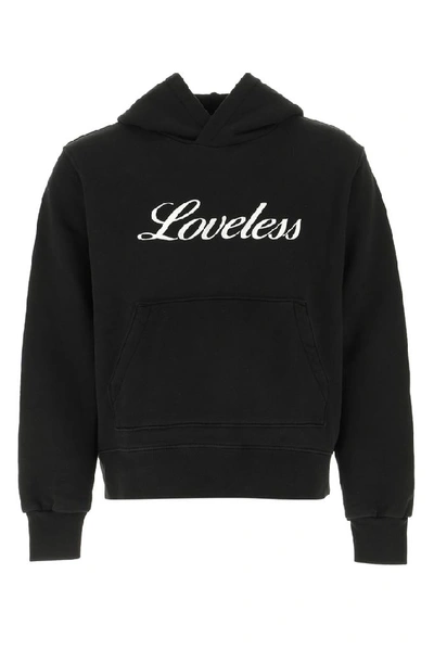 Shop Amiri Loveless Hooded Sweatshirt In Black