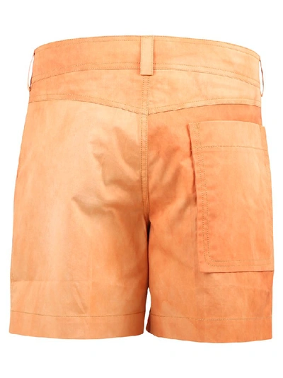 Shop Jacquemus Tie Dye Shorts In Orange