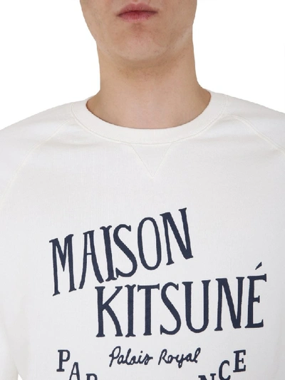 Shop Maison Kitsuné Palais Royal Sweatshirt In White