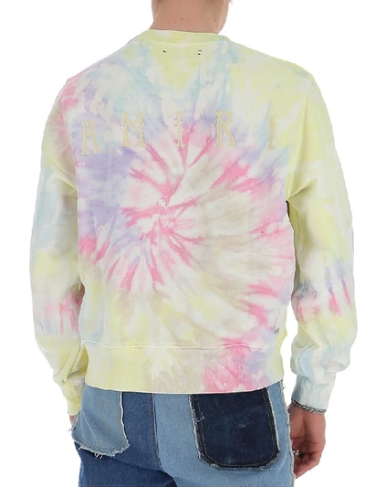 Shop Amiri Tie Dye Print Sweatshirt In Multi