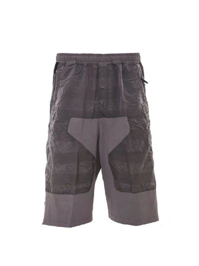 Shop Stone Island Shadow Project Elasticated Waist Shorts In Grey