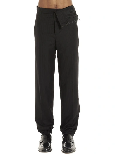 Shop Y/project Y / Project Pinstriped Pants In Black