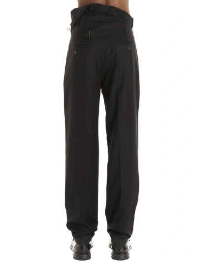 Shop Y/project Y / Project Pinstriped Pants In Black