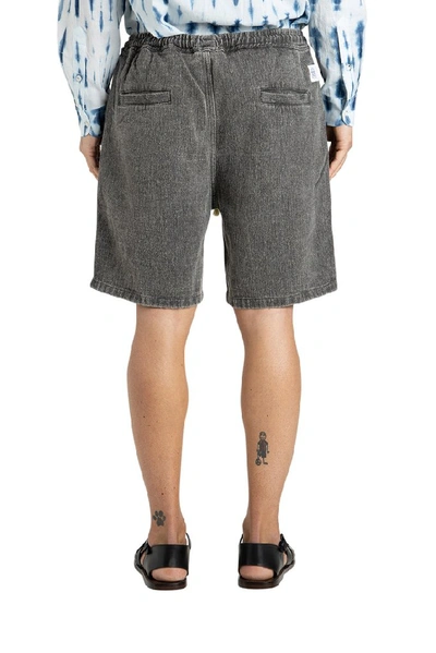 Shop Nanushka Drawstring Bermuda Shorts In Grey