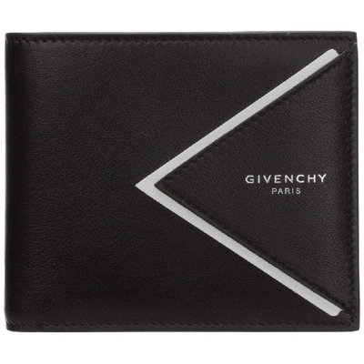 Shop Givenchy V Shape Cut Bifold Wallet In Black