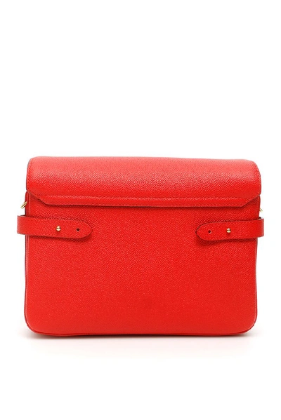Shop Mulberry Bayswater Shoulder Bag In Red