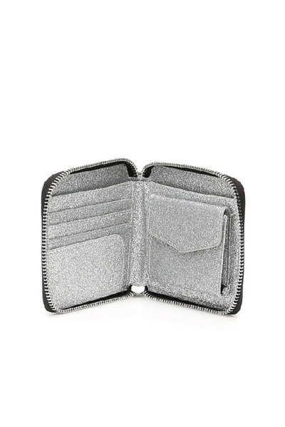Shop Chiara Ferragni Flirting Glitter Wallet In Silver