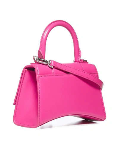 Shop Balenciaga Hourglass Xs Top Handle Bag In Pink