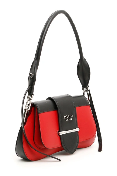 Shop Prada Sidonie Shoulder Bag In Red