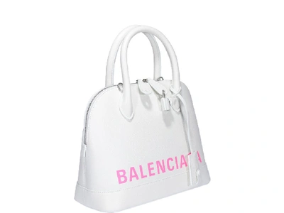 Shop Balenciaga Ville Small Top Handle Bag In White