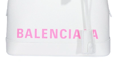 Shop Balenciaga Ville Small Top Handle Bag In White