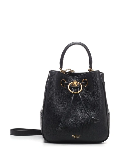 Shop Mulberry Hampstead Small Bucket Bag In Black