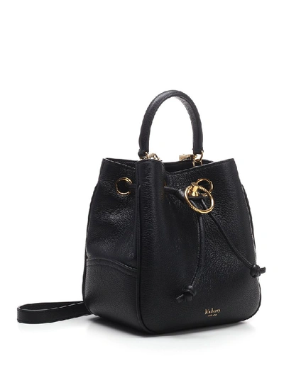 Shop Mulberry Hampstead Small Bucket Bag In Black