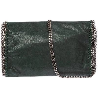 Shop Stella Mccartney Falabella Shoulder Bag In Green