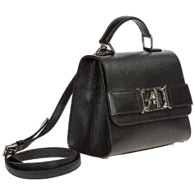 Shop Alberta Ferretti Buckled Handbag In Black