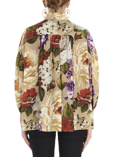 Shop Dolce & Gabbana Floral Print Shirt In Multi