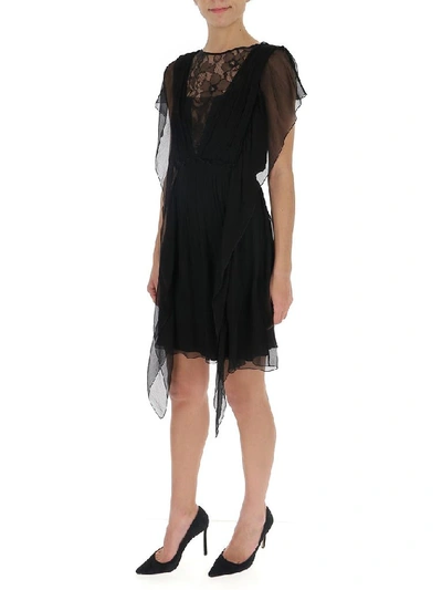 Shop Alberta Ferretti Lace Dress In Black
