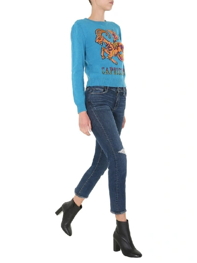 Shop Alberta Ferretti Love Me Starlight Sweater In Blue