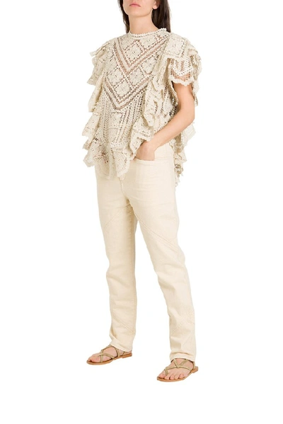 Shop Isabel Marant Eloise Jeans In Beige