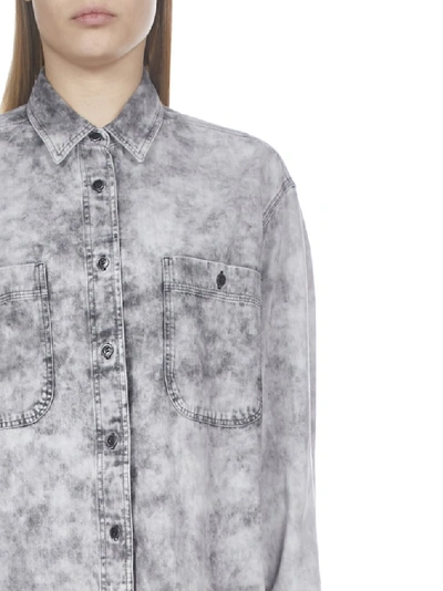 Shop Isabel Marant Étoile Lynton Shirt In Grey