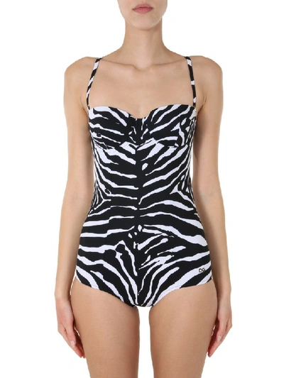 Shop Dolce & Gabbana Zebra Print One In Multi