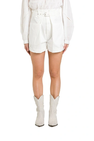 Shop Isabel Marant Ike Cargo Shorts In White
