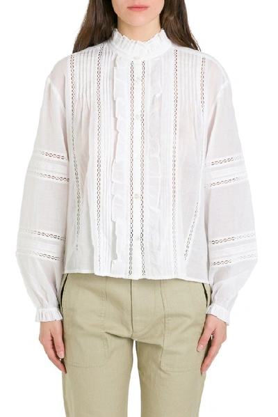 Shop Isabel Marant Étoile Valda Shirt In White