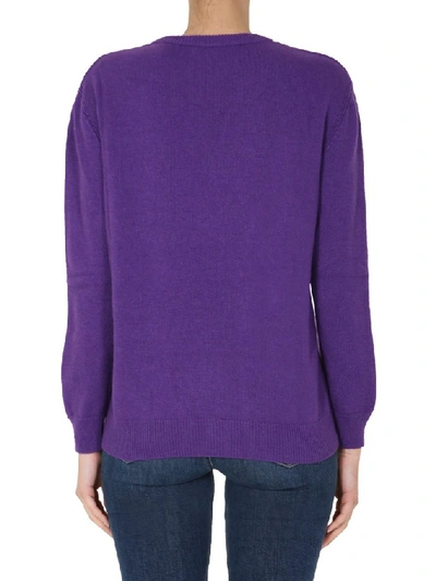 Shop Alberta Ferretti Love Me Starlight Sweater In Purple