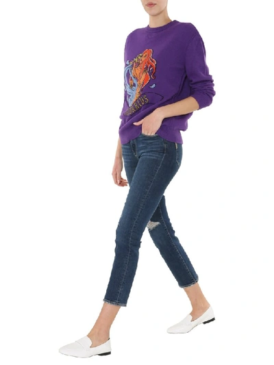 Shop Alberta Ferretti Love Me Starlight Sweater In Purple