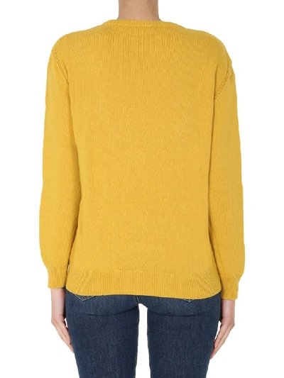 Shop Alberta Ferretti Love Me Starlight Sweater In Yellow