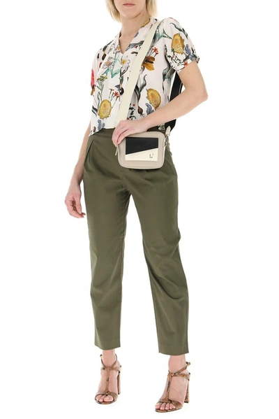 Shop L'autre Chose High Waist Pants In Green