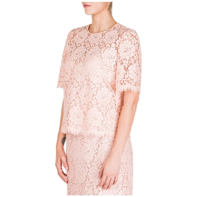 Shop Dolce & Gabbana Laced Top In Pink