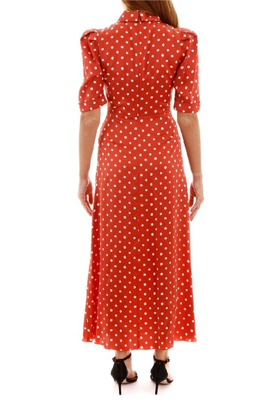 Shop Alessandra Rich Polka In Red