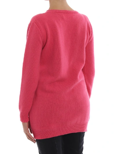 Shop Alberta Ferretti Monday Mini Sweater Dress In Pink