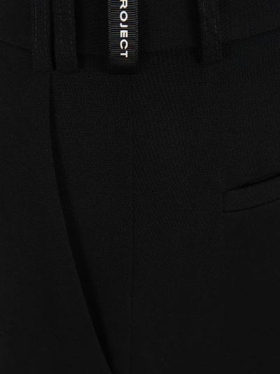 Shop Y/project Y / Project High Waisted Tailored Trousers In Black