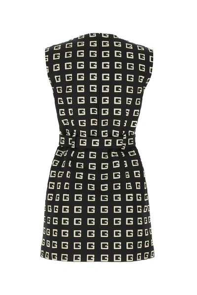 Shop Gucci All Over Print Dress In Black